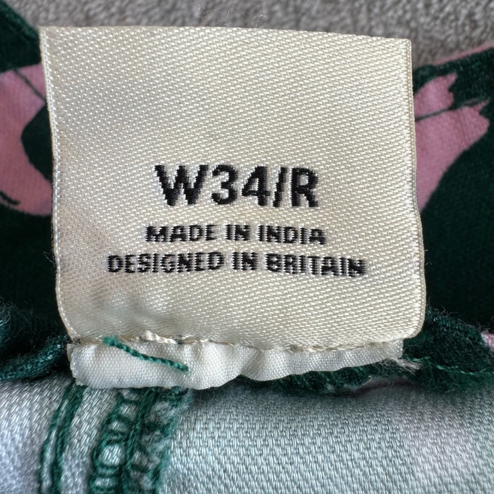 Lucy & Yak Camden Trousers Organic Cotton Watermelon Print Green Size 34 - Picture 11 of 16